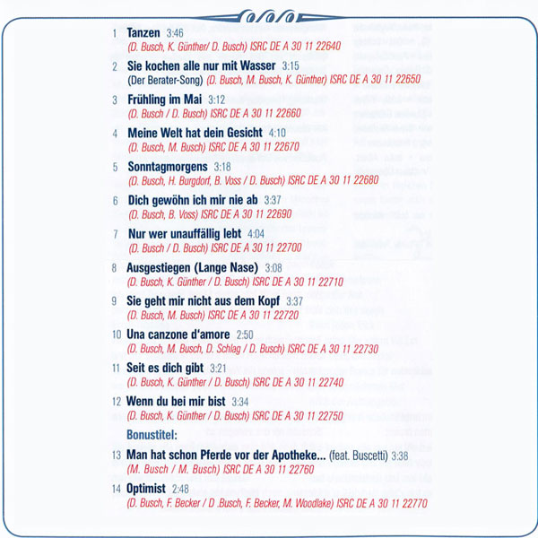 tracklist